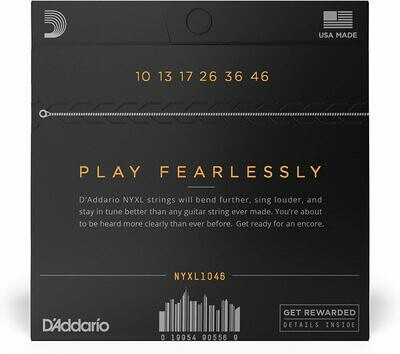 D'Addario NYXL1046 Nickel Plated Electric Guitar Strings, Regular Light