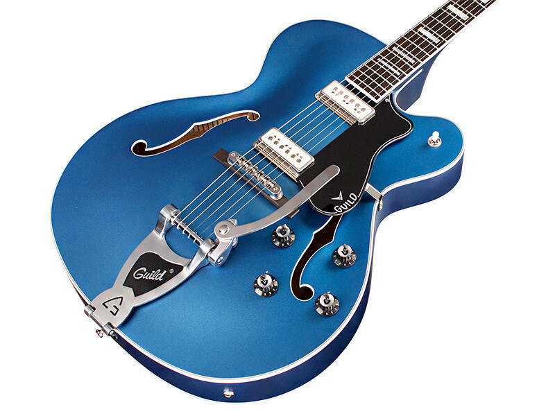 Guild X-175 Manhattan Special Hollow Body Electric Guitar - Malibu