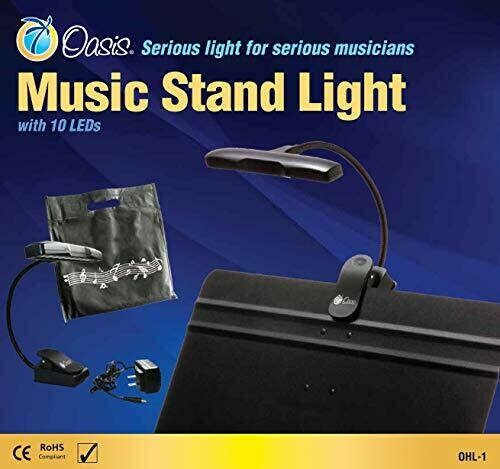 Oasis OHL-1 10 LED Orchestra Music Stand Light Oasis OHL-1 10 LED Orchestra Music Stand Light