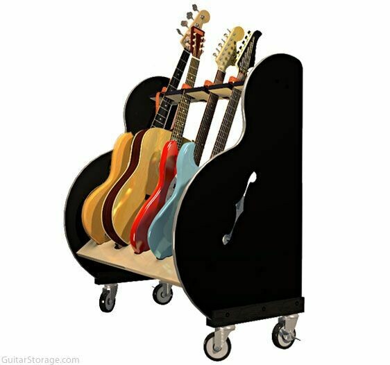 Session Pro Mobile Guitar Rack - 4 or 8 Guitars