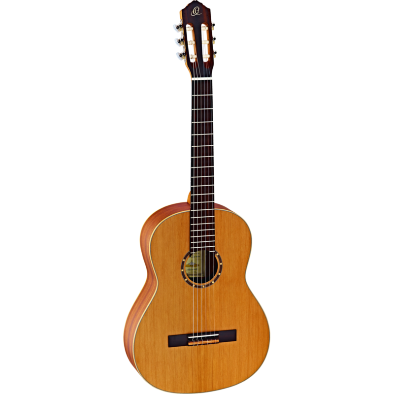 Ortega Guitars R122SN - Full Size - 650mm - 48mm Slim Neck - Cedar Top/Mahogany Body, Satin Finish with Gig Bag Ortega Guitars R122SN - Full Size - 650mm - 48mm Slim Neck - Cedar Top/Mahogany Body, Satin Finish with Gig Bag