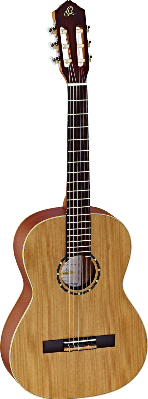 Ortega Guitars R122 - ⅞ Size - 615mm - Cedar Top/Mahogany Body, Satin Finish with Gig Bag