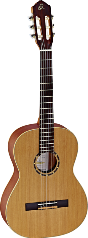 Ortega Guitars R122 - ⅞ Size - 615mm - Cedar Top/Mahogany Body, Satin Finish with Gig Bag