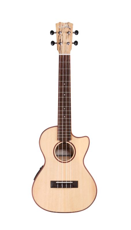 Cordoba 24T-CE - Tenor AE Ukulele, Solid Spruce Top, Spalted Maple Back/Sides Cordoba 24T-CE - Tenor AE Ukulele, Solid Spruce Top, Spalted Maple Back/Sides