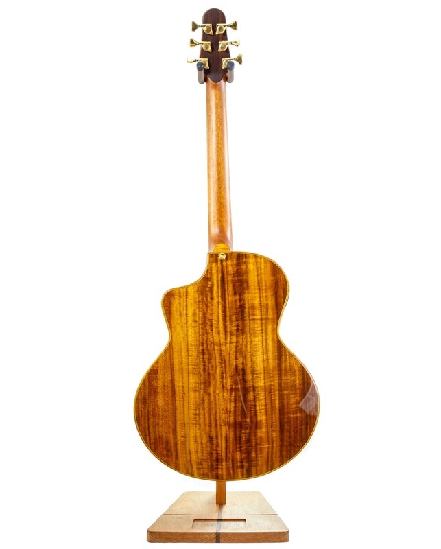 Yulong Guo Echoes Steel String Guitar, Spruce Double Top, Solid Koa Back/Sides