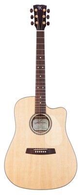 Kremona M20E Dreadnought Acoustic Electric Guitar, Solid Spruce top, Solid Mahogany back, LR Baggs EAS-VTC Element Electronics, Deluxe Hardshell Case Included Kremona M20E Dreadnought Acoustic Electric Guitar, Solid Spruce top, Solid Mahogany back, LR Baggs EAS-VTC Element Electronics, Deluxe Hardshell Case Included