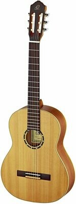 Ortega R131L - Full size Classical Guitar - Solid Cedar top, Mahogany back/side, Left Handed - Includes Deluxe Gig Bag
