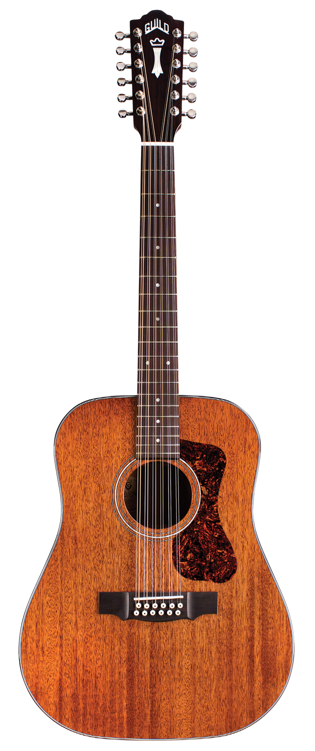 Guild D-1212 Natural - Dreadnought 12 String Acoustic Guitar with Guild Premium Gig Bag