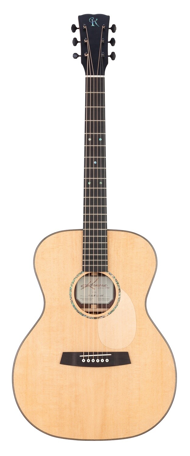 Kremona R35 OM (Orchestra Model) - All Solid Wood - Spruce top, Indian Rosewood back/sides - Includes Deluxe Hardshell Case