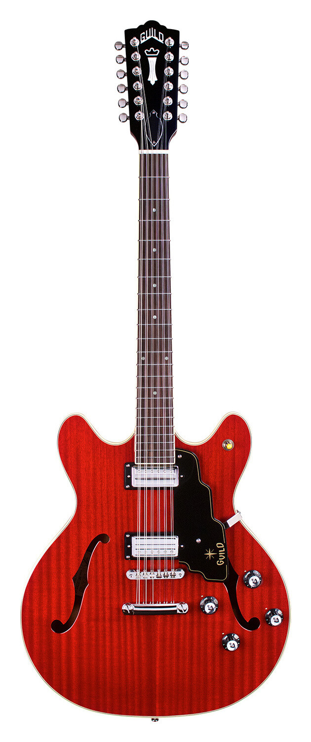 Guild Starfire IV ST-12 - Cherry Red - Twelve String Semi Hollow Body Electric Guitar