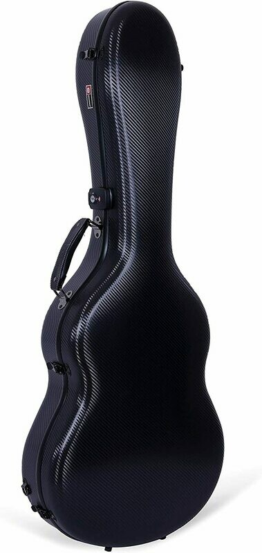 Crossrock Anti-scratch Flight Case, Poly Carbon, 4/4 Classical Guitar  Black (CRF4000CBK)