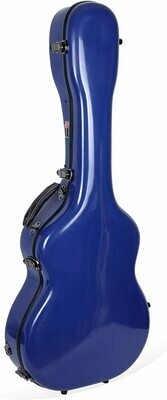 Crossrock Deluxe Fiberglass Case for OM, Martin 000 Guitars - Navy Blue (CRF2020OMNVBL)