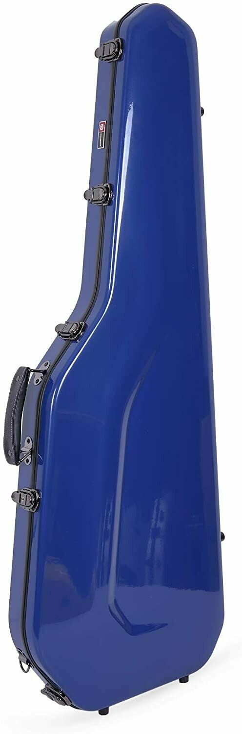 Crossrock Fiberglass Case for Telecaster and Stratocaster Style in Electric Guitars - Navy Blue (CRF1000GSTNVBL)