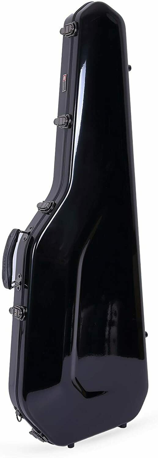 Crossrock Fiberglass Case for Telecaster and Stratocaster Style in Electric Guitars - Black (CRF1000GSTBK)