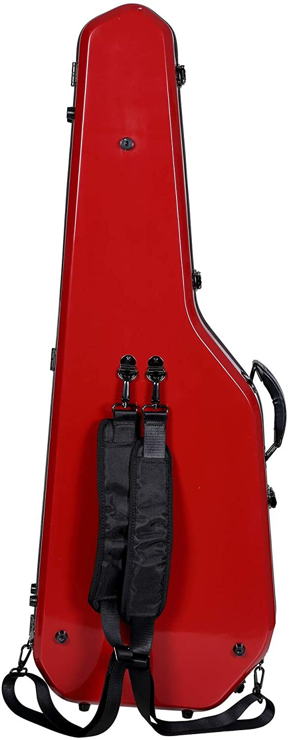 CRF1020GSTRD Crossrock Telecaster and Stratocaster Style Fiberglass Red Electric Guitar Case 