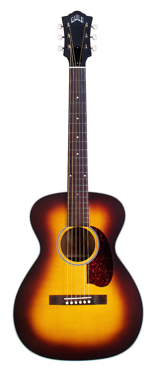 Guild USA M-40E Troubadour Antique Burst - Handmade in the USA - All Solid, Sitka Spruce Top/Mahogany back/sides