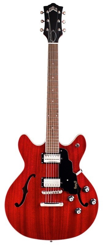 Guild Guitars Starfire I DC Semi-Hollow Body Electric Guitar, Double-Cut, Cherry Red