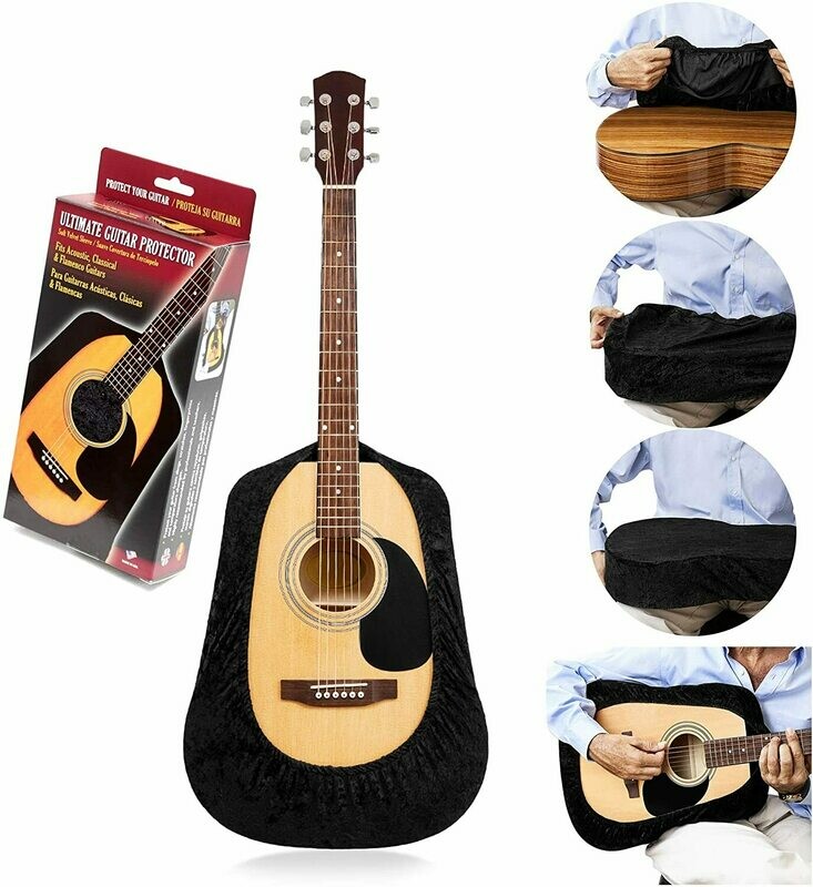 Ultimate Guitar Protector - Fits Classical, Flamenco, and Acoustic Guitars - Black