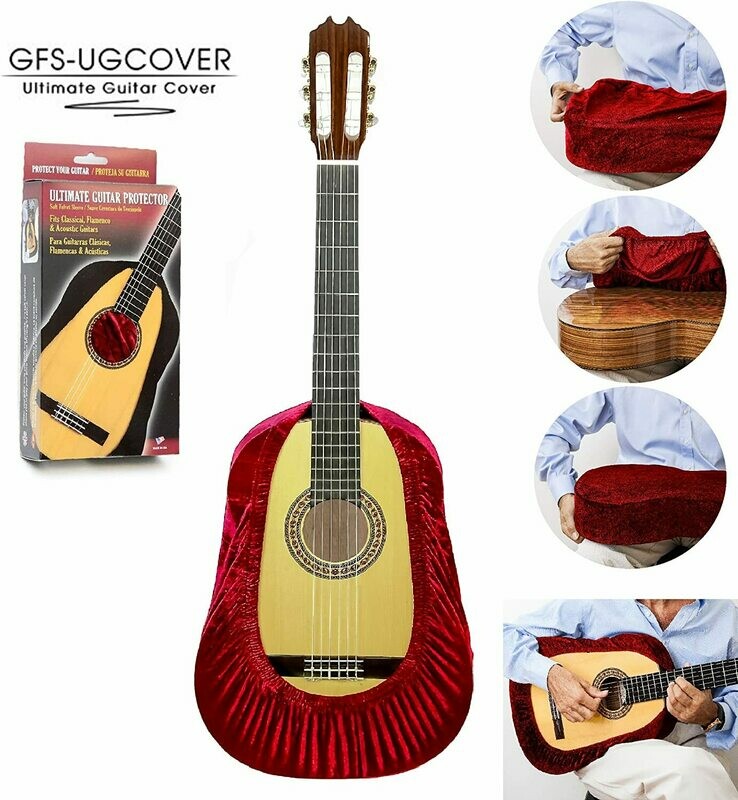 Ultimate Guitar Protector - Fits Classical, Flamenco, and Acoustic Guitars - Red Velvet