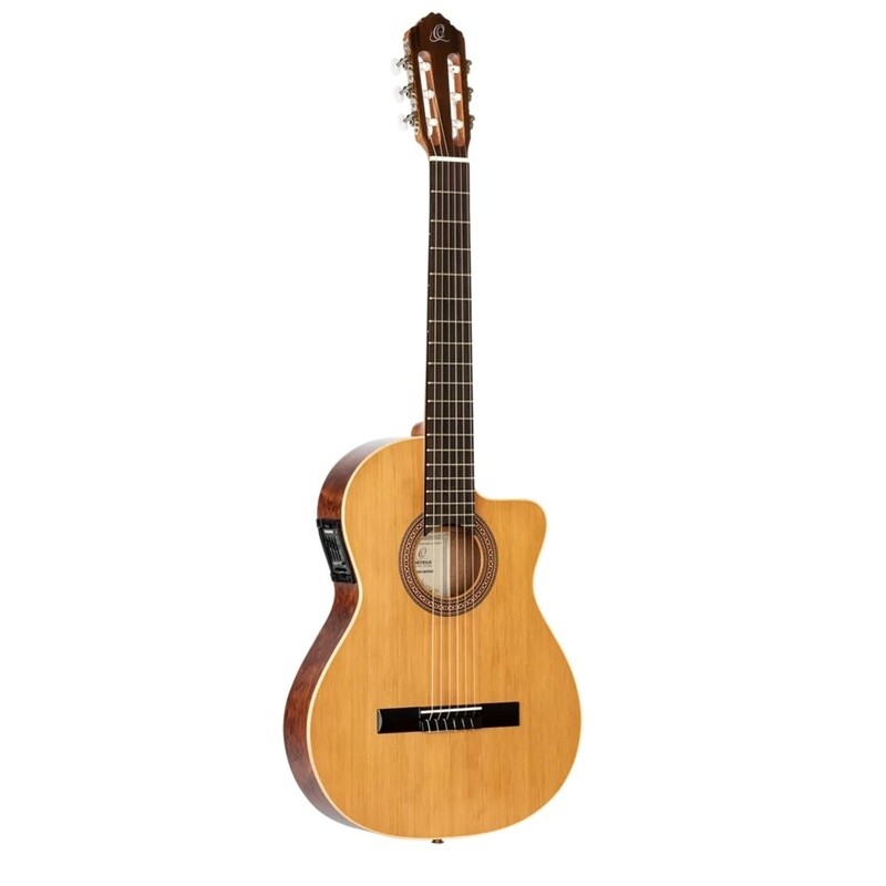 Ortega RCE180T-LTD - Acoustic Electric Cutaway - Thinbody Classical Guitar - Made in Spain