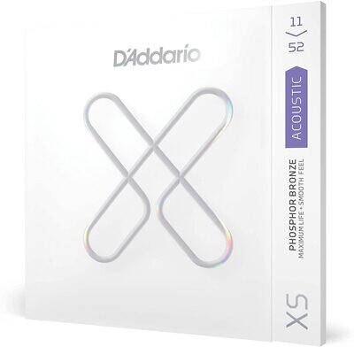 D'Addario XSAPB1152 Acoustic Guitar Strings, Phosphor Bronze, Custom Light, 11-52