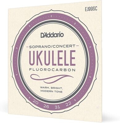 D'Addario EJ99SC Pro-Arté Carbon Ukulele Strings, Soprano/Concert