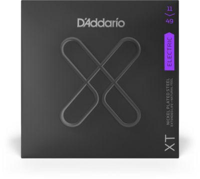 D'Addario XT Electric Nickel Plated Steel Electric Guitar Strings - 11-49 Medium Set, XTE1149