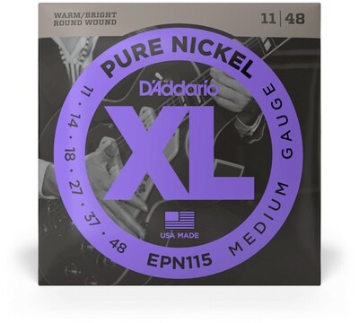 D'Addario 11-48 Medium Electric Guitar Strings - EPN115