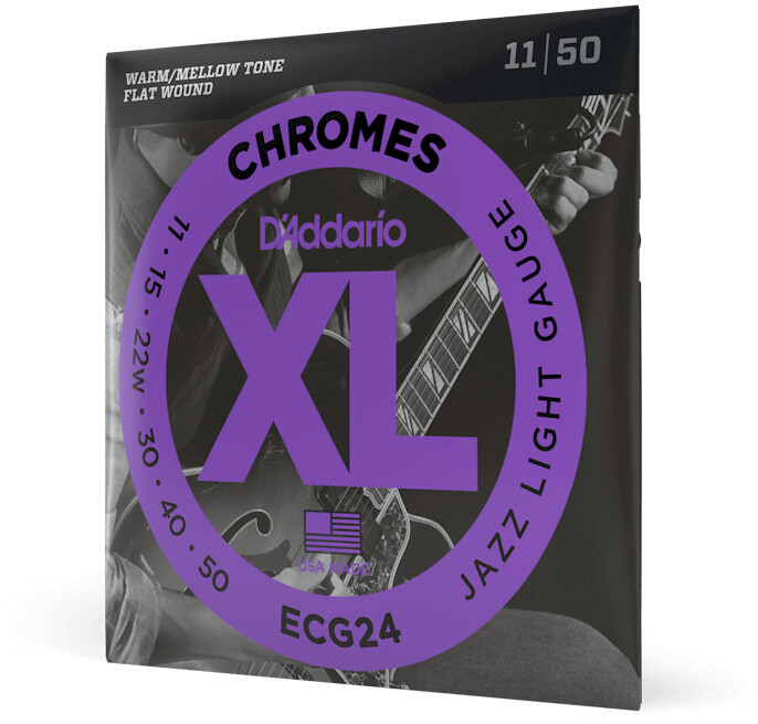 D'Addario 11-50 Jazz Light Chromes  Set ECG24
