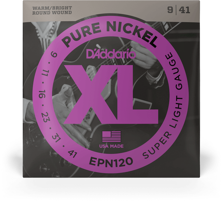 D'Addario 09-41 Super Light Set Electric Guitar Strings - EPN120