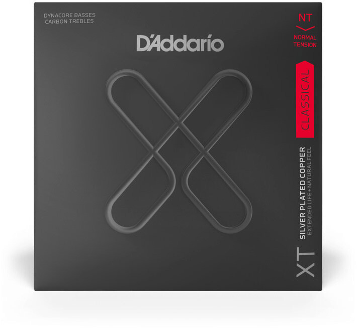D'Addario XT DYNACORE, CARBON TREBLES, Normal Tension Set - XTC45FF