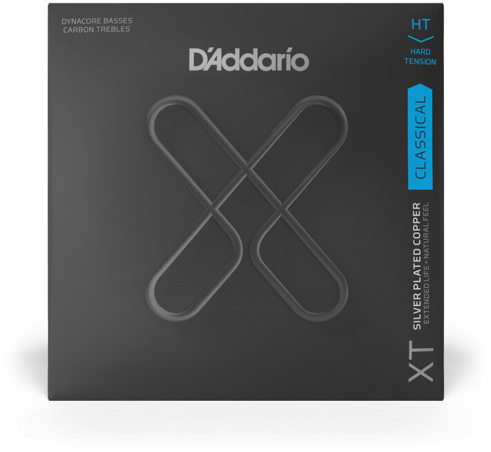 D'Addario XT DYNACORE, CARBON TREBLES Hard Tension Set - XTC46FF