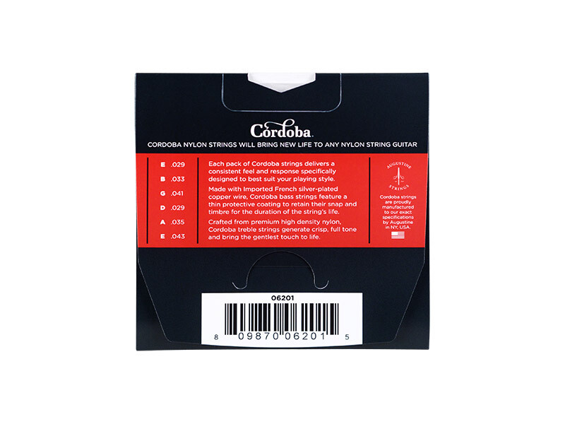 Cordoba Nylon Guitar Strings – Red - Medium Tension
