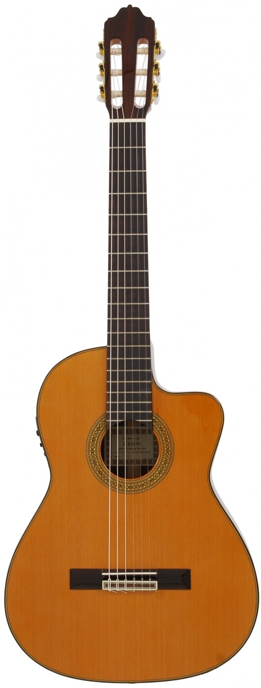 Guitarras Estevé 7CE - All solid wood, Cedar top, Indian Rosewood back/side, Fishman Electronics