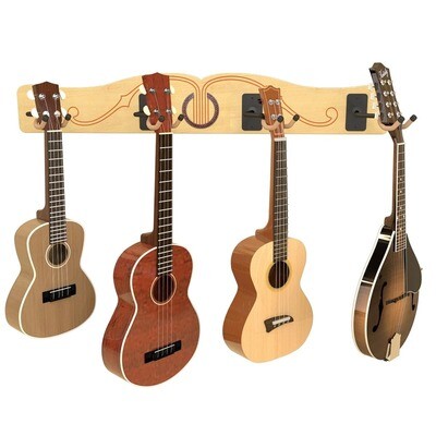 Pro-File Wall-Mounted Ukulele / Mandolin Rack