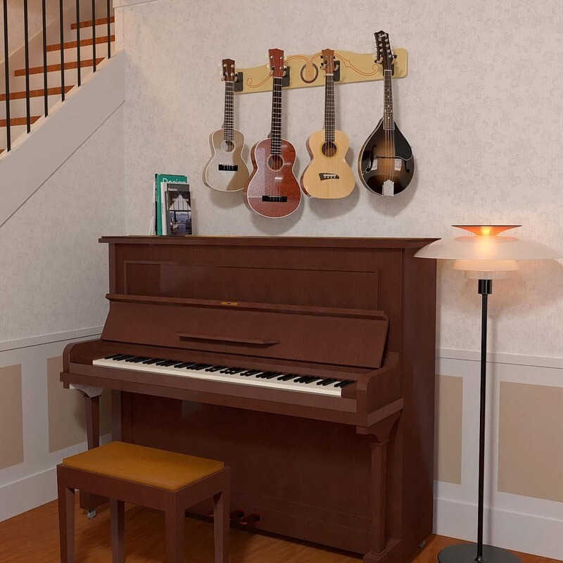 Pro-File Wall-Mounted Ukulele / Mandolin Rack