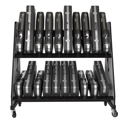 Band Room Violin, Viola and Trumpet Case Shelf Rack
