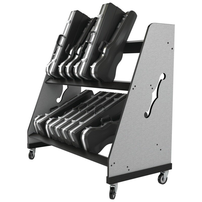 Band Room Violin, Viola and Trumpet Case Shelf Rack Band Room Violin, Viola and Trumpet Case Shelf Rack