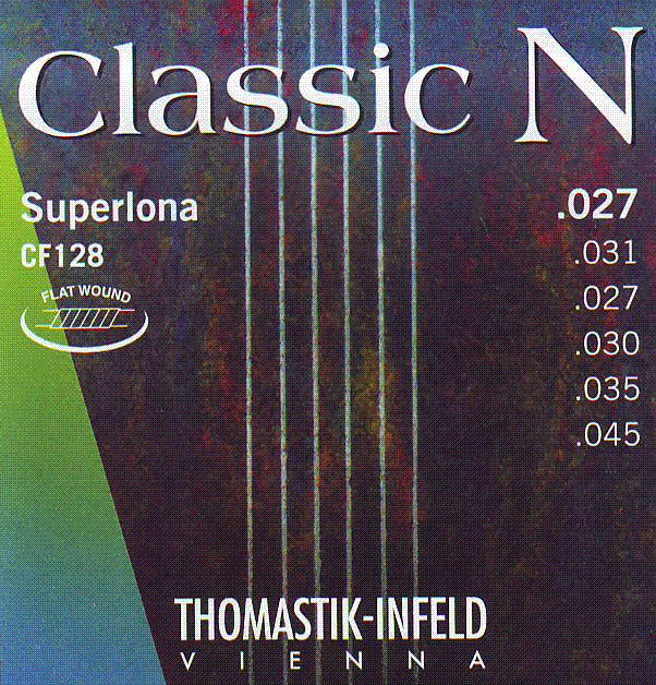 Thomastik-Infeld CF128 Classical Guitar Strings: Classic N Series 6 String Set - Flat Wound Classical Strings