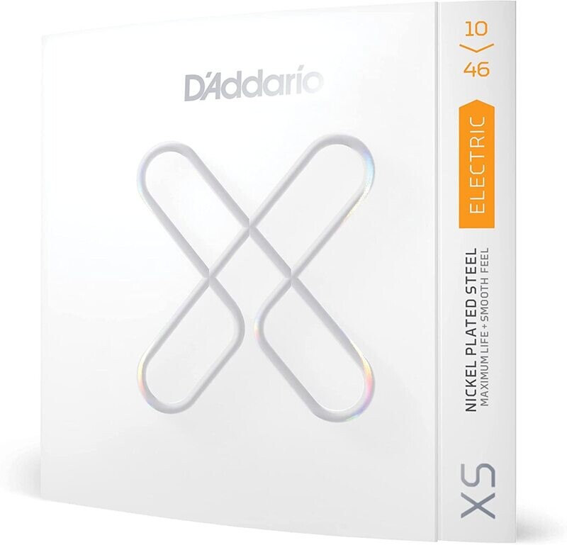 D'Addario Guitar Strings - XS Nickel Coated Electric Guitar Strings - XSE1046 - Greater Break Strength with Tuning Stability - For 6 String Guitars - 10-46 Regular Light D'Addario Guitar Strings - XS Nickel Coated Electric Guitar Strings - XSE1046 - Greater Break Strength with Tuning Stability - For 6 String Guitars - 10-46 Regular Light