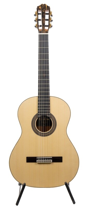 Cordoba 45 Limited - Solid Spruce top, Black and White Ebony back/sides - Handmade in Spain
