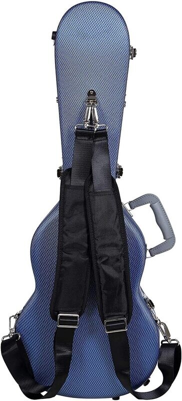 Crossrock ABS Hardshell Case - Baritone Ukulele - Blue