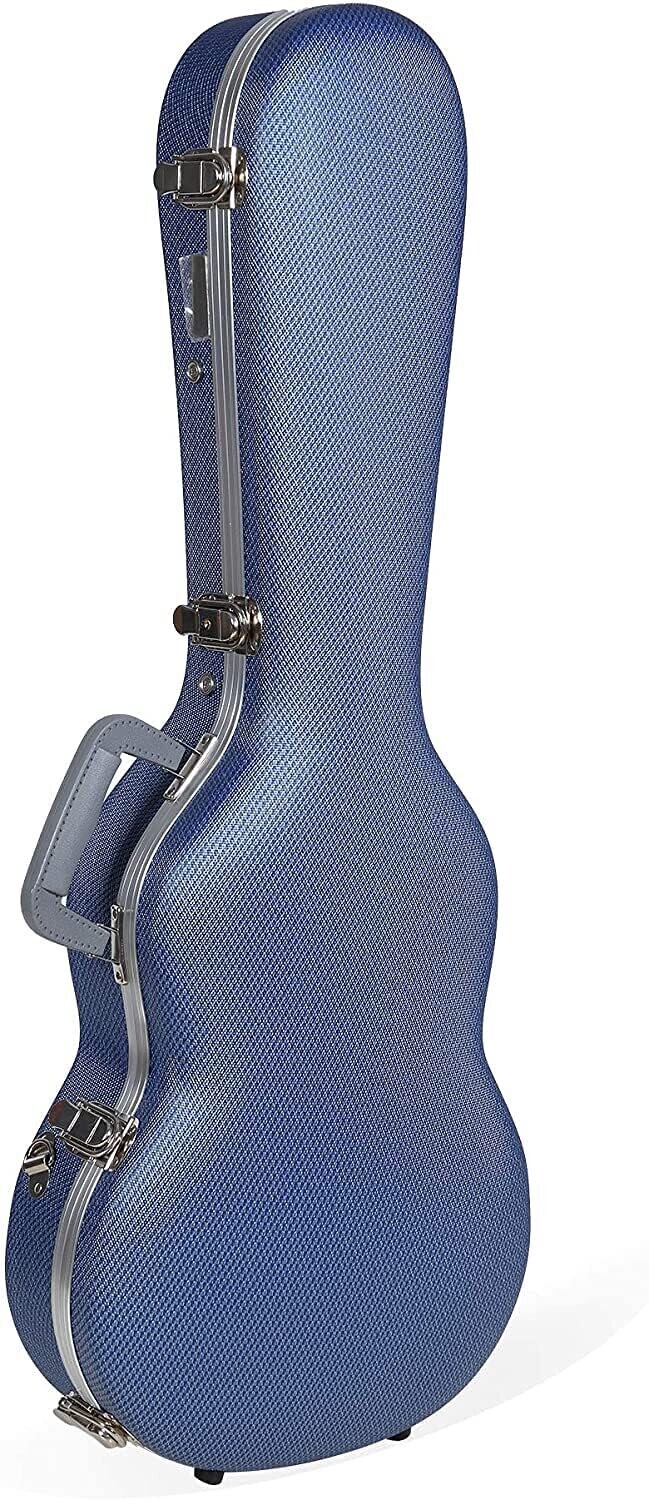 Crossrock ABS Hardshell Case - Baritone Ukulele - Blue