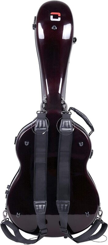 Crossrock Air Carbon Classical Guitar Flight Case - Red (CRF6030CRD)