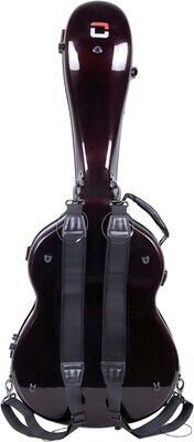 Crossrock Air Carbon Classical Guitar Flight Case - Red (CRF6030CRD)