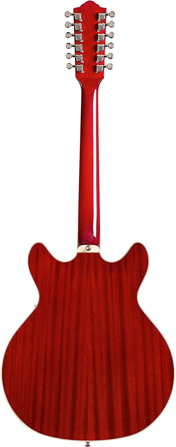 楽天カード分割】　Cherry　Body　Guild　Electric　Tailpiece　Cable，　Guild　Red　Electric　Starfire　Semi-Hollow　V　Red，　Vibrato　Guitar　V　ストラップ，　With　ChromaCast　Cherry　with　CHR　Strings，　Guild　GVT　Semi-Hollow　ハードケース，　Starfire　エレキギター，　w/　Guild