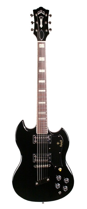 Guild S-100 Polara Solid Body Electric Guitar - Black