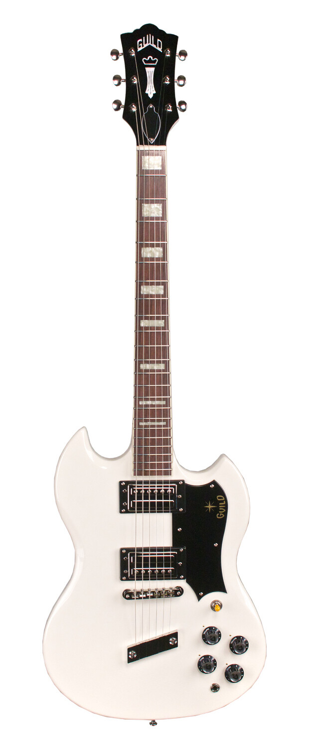 Guild S100 Polara Solid Body Electric Guitar White