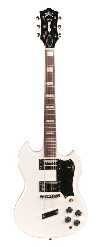 Guild S-100 Polara Solid Body Electric Guitar - White