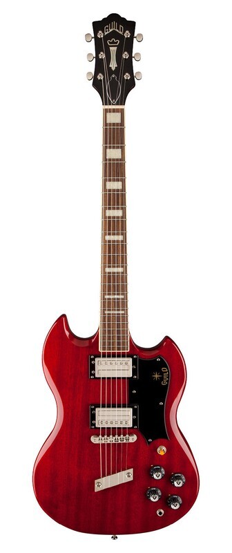 Guild S-100 Polara Solid Body Electric Guitar - Cherry Red